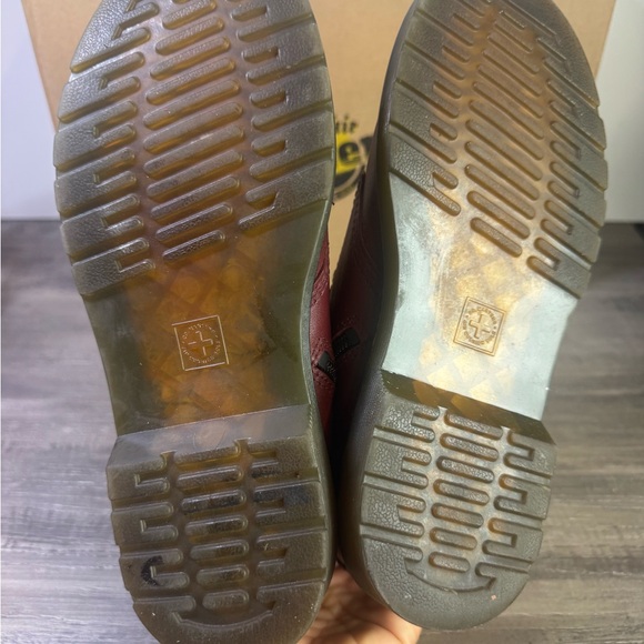 Dr. Martens 1460 J Cherry Leather Boots big kids 6/womens 6.5-7/EU37 - Picture 8 of 9